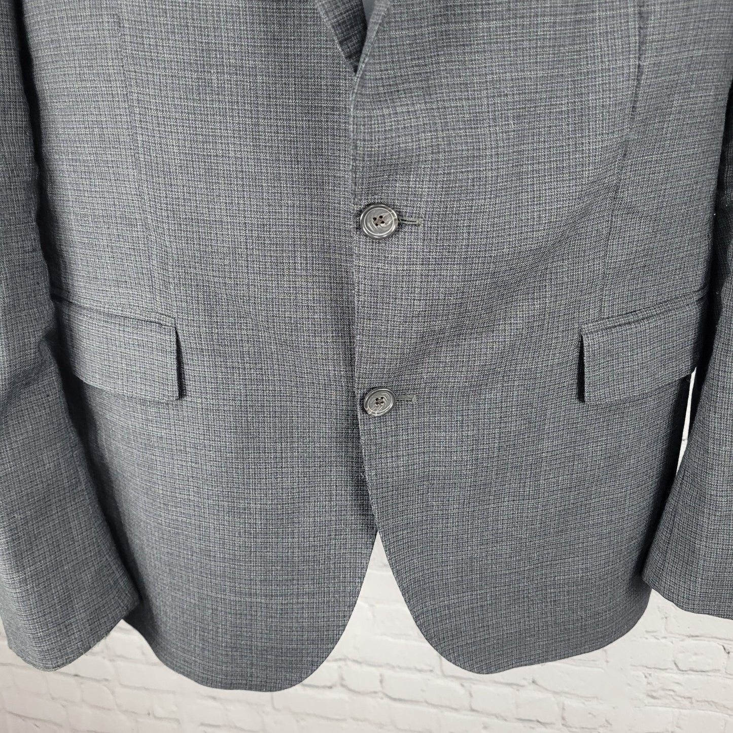 Cremieux Grey Loro Piano Superfine Merino Wool Blazer Sport Coat Italy 44R