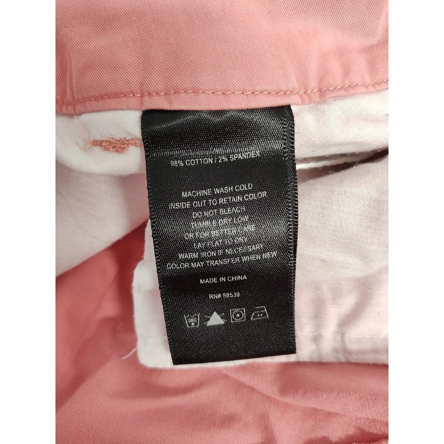 Kut From The Kloth Salmon Cotton Blend Mid Rise Capri Pants Pockets Size 6