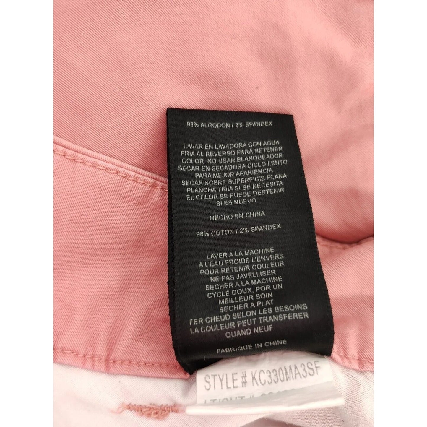 Kut From The Kloth Salmon Cotton Blend Mid Rise Capri Pants Pockets Size 6