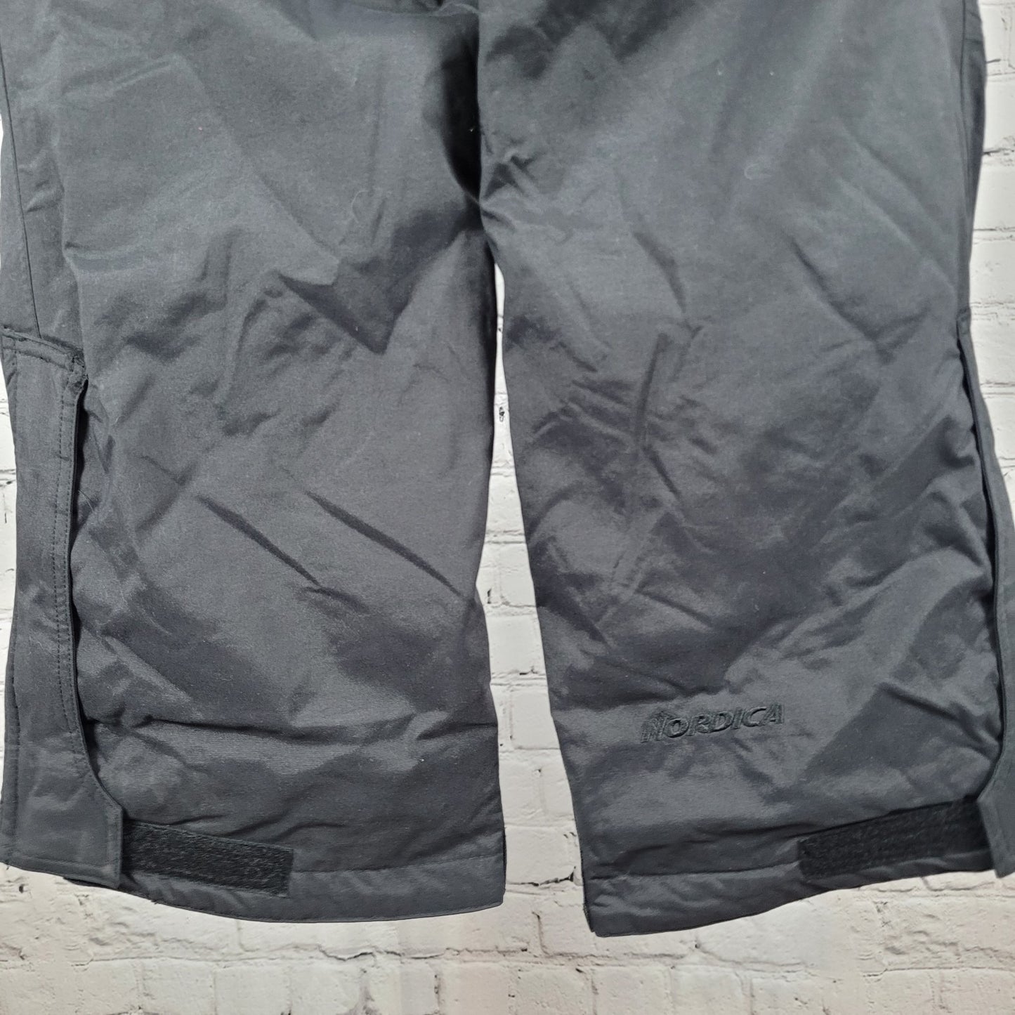 Nordica Black Insulated Elastic Waist Bootcut Ski Snow Pants Size 8 (26x29)