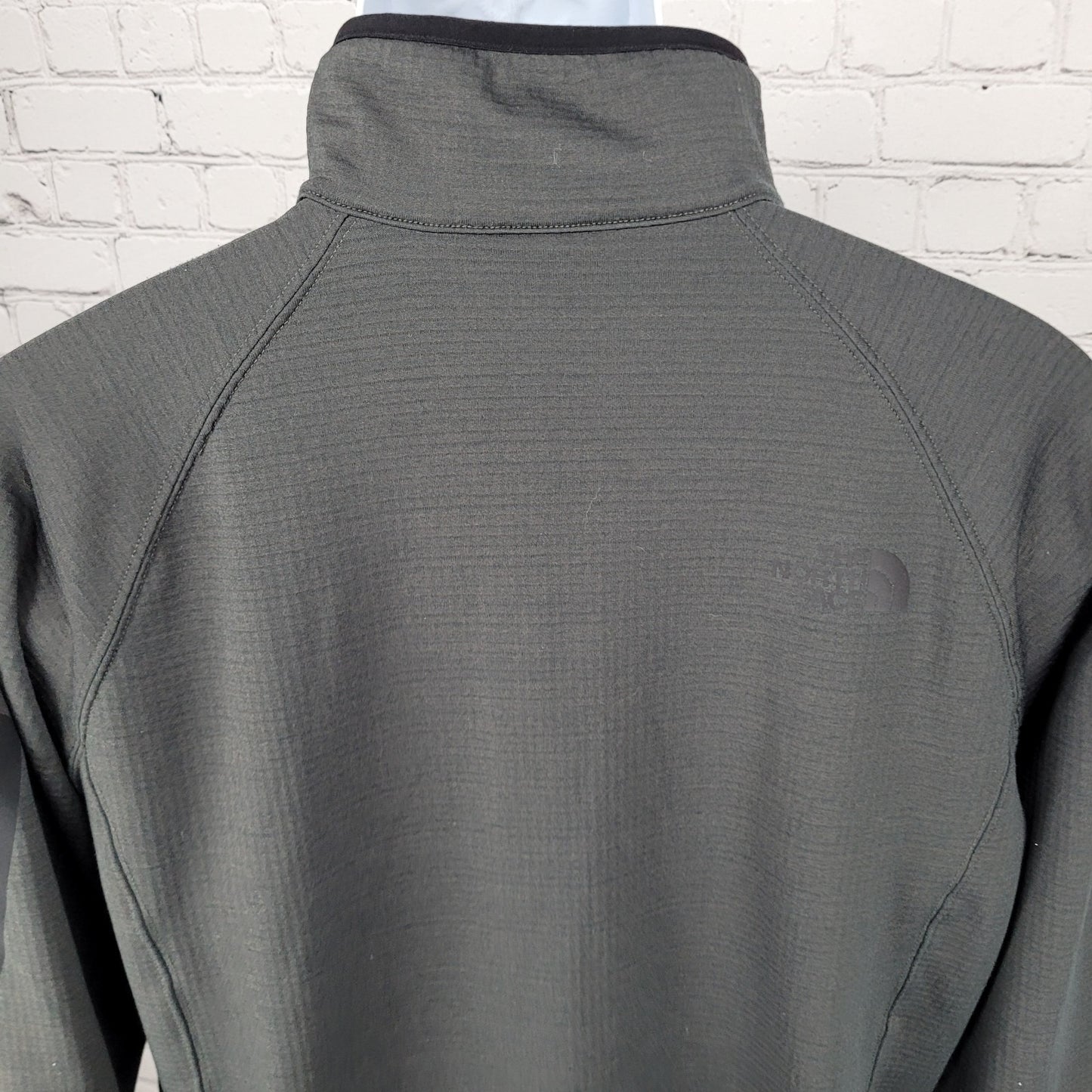 The North Face Grey Full Zip Lightweight Stretch Unlined Jacket Size Medium M