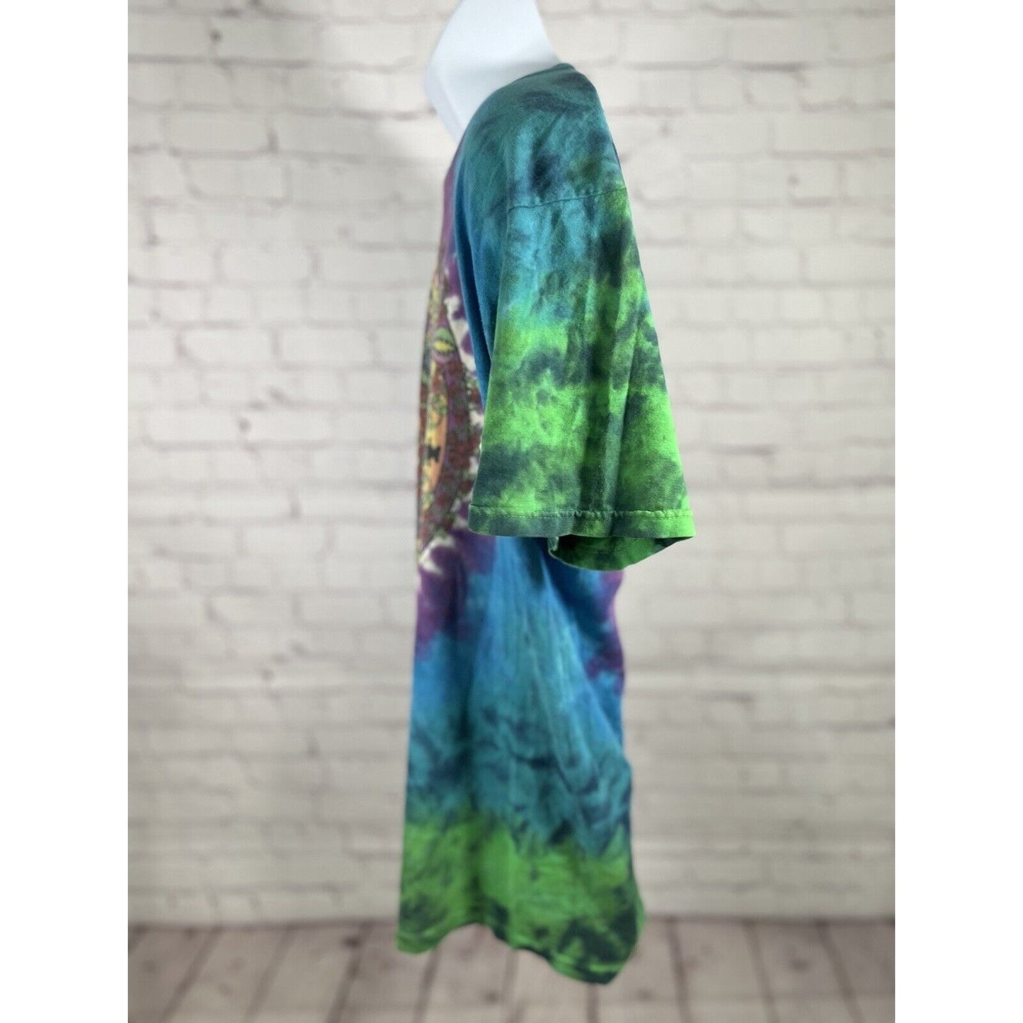 Vintage Liquid Blue Grateful Dead Celtic Mandala Tie Dye T Shirt Unisex Large