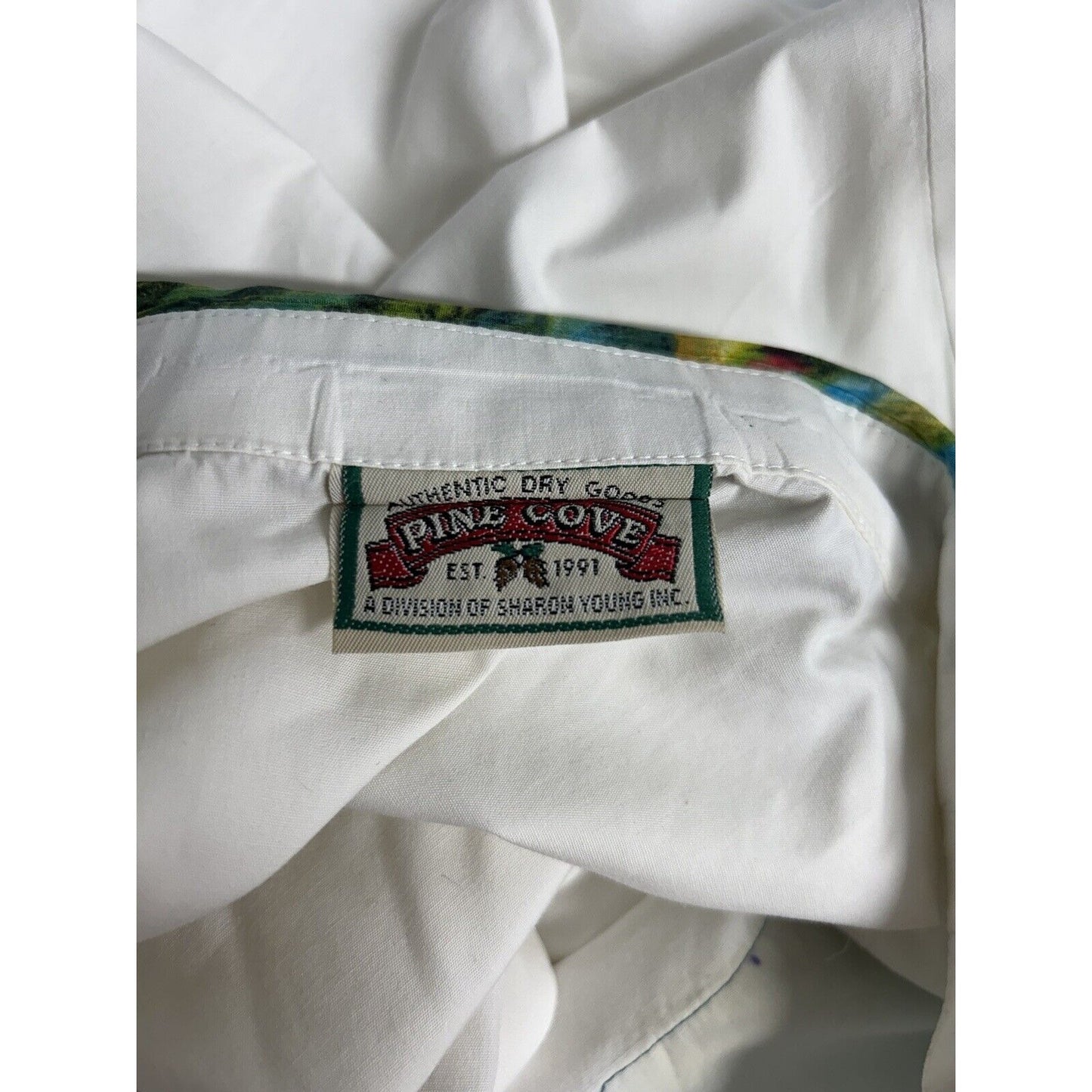 VTG Pine Cove Authentic Dry Goods Women’s Short Sleeve Button Up Shirt XL