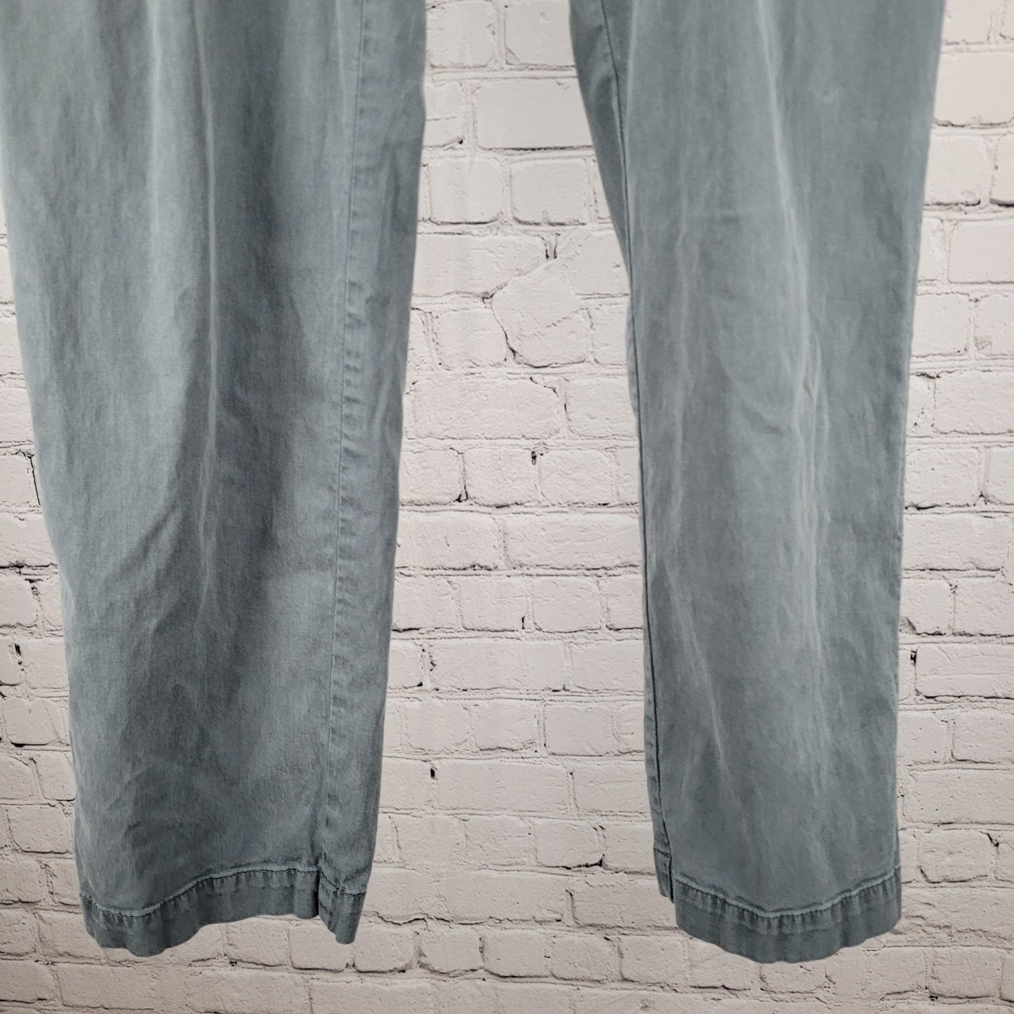 Orvis Grey Lightweight Stretch Elastic Waist Pants Casual Size Medium M (32x28)