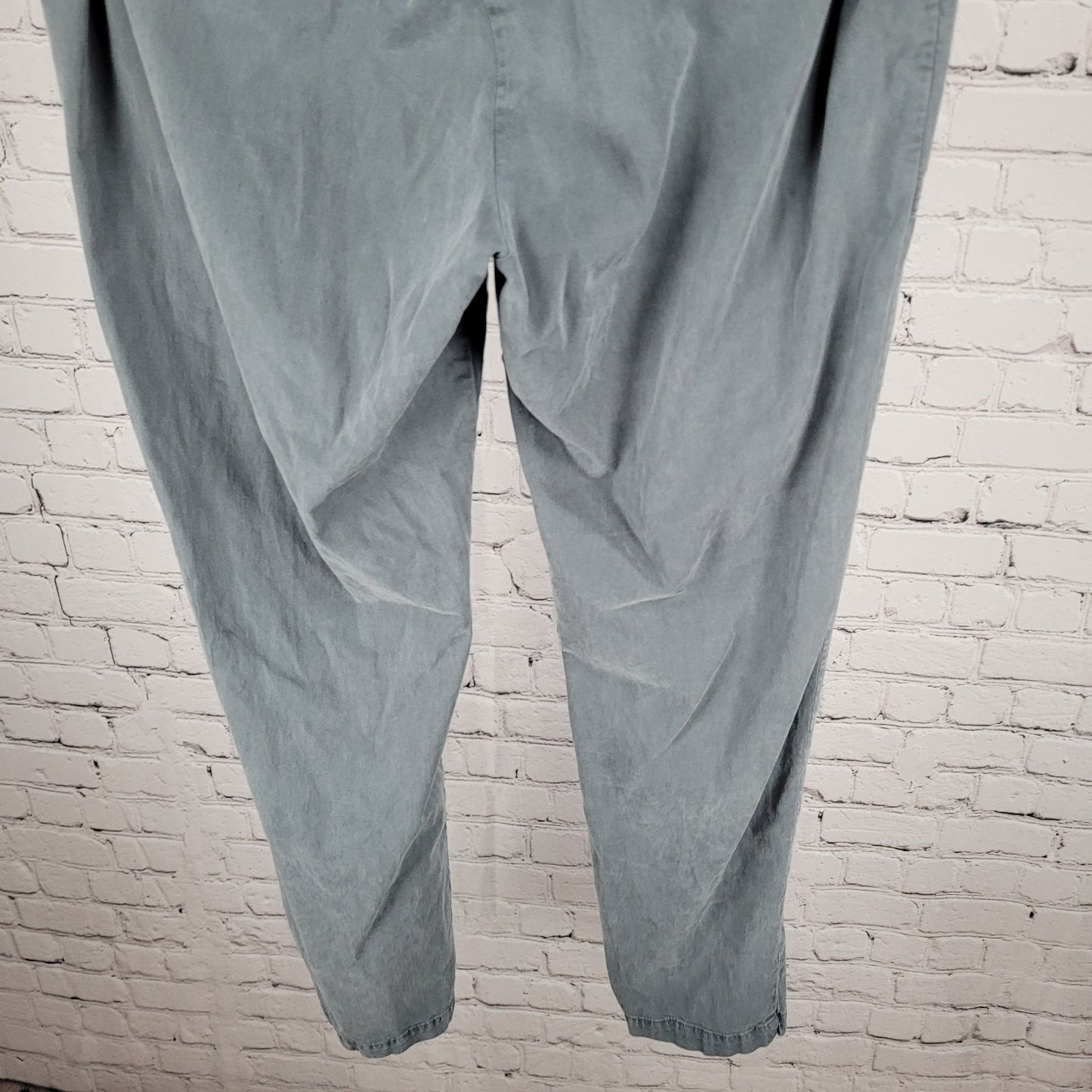 Orvis Grey Lightweight Stretch Elastic Waist Pants Casual Size Medium M (32x28)
