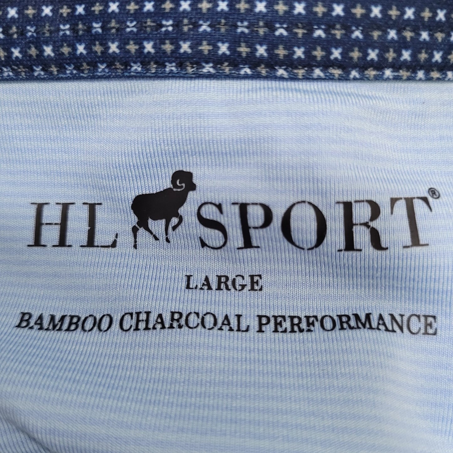 HL Sport Nascar Circuit Of The Americas Bamboo Charcoal Performance Polo Shirt L