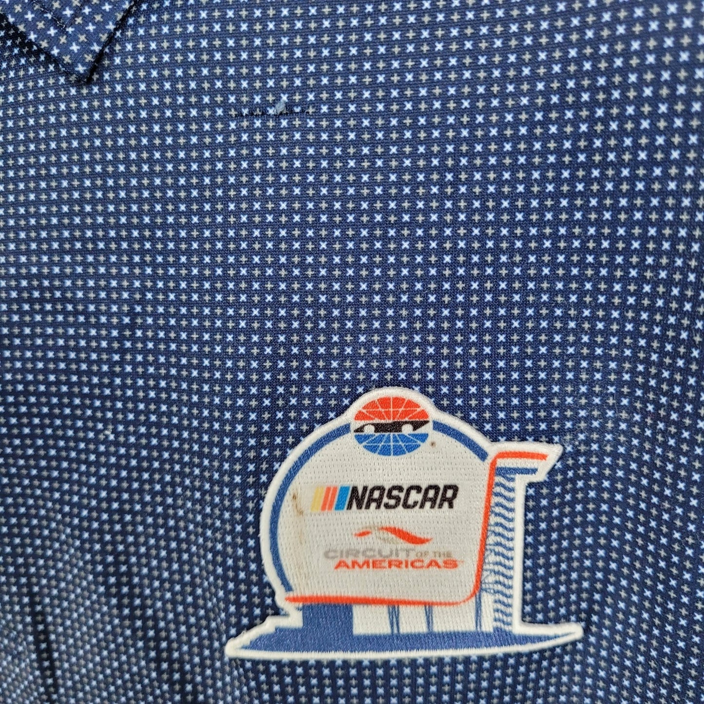 HL Sport Nascar Circuit Of The Americas Bamboo Charcoal Performance Polo Shirt L