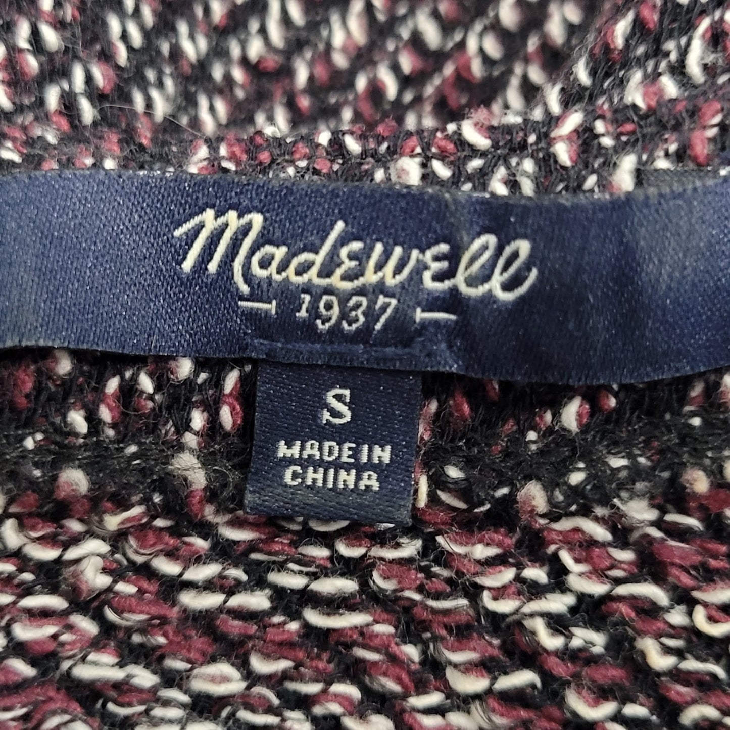 Madewell Purple & Black Plunge Pleated Pockets Fit & Flare Dress Size Small S