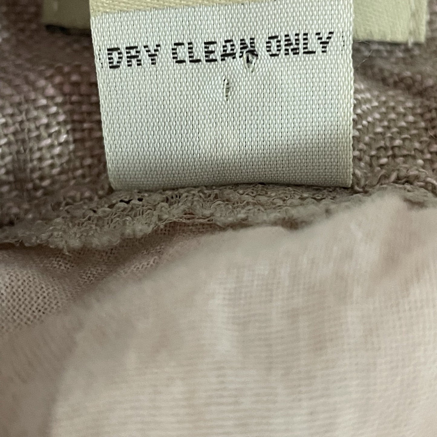Elevenses Anthropologie Beige Linen Knee Length Cotton Pockets A Line Skirt 0