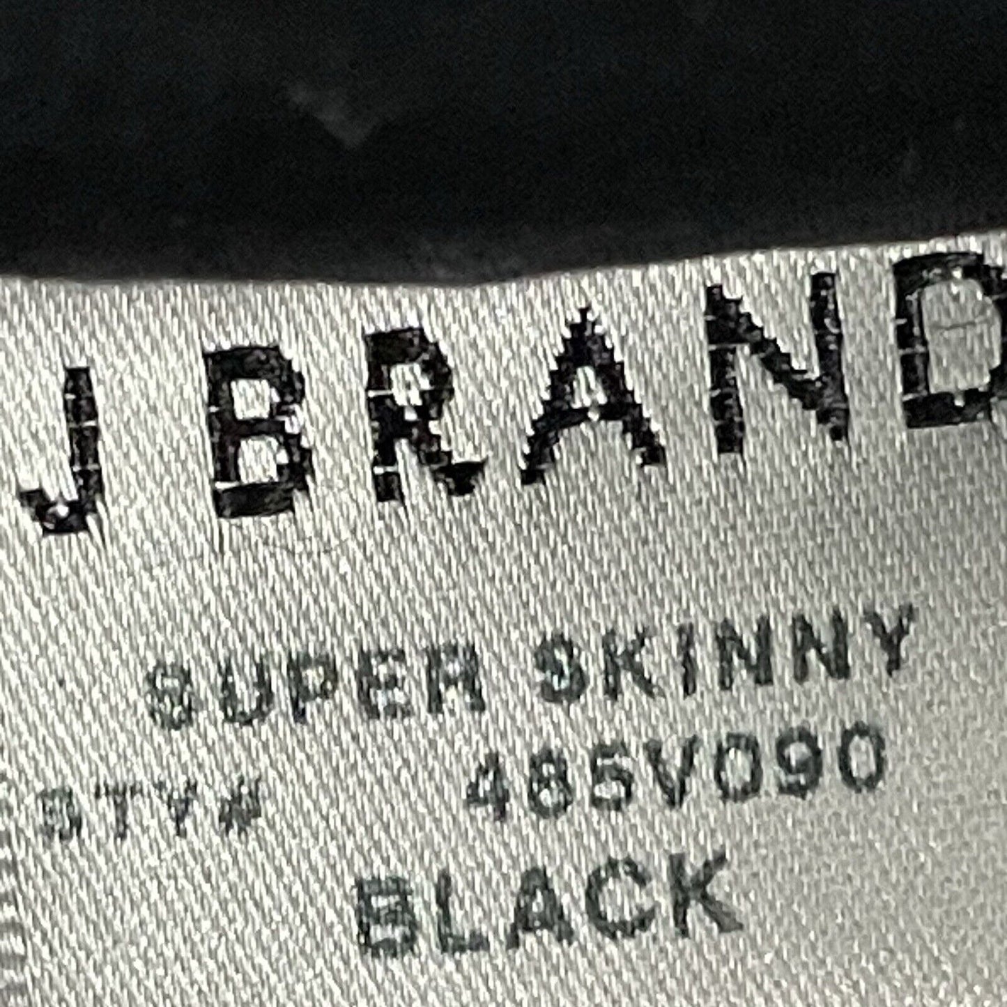 J Brand Black Super Skinny Low Rise Lightweight Pants USA Made Size 24 (25x19)