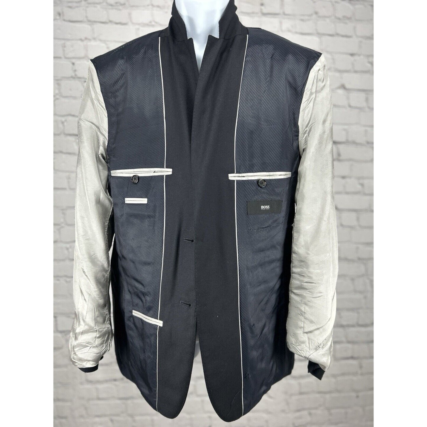 Boss Hugo Boss Black The Sweet3 Two Button Double Vented Blazer Suit Jacket 38R
