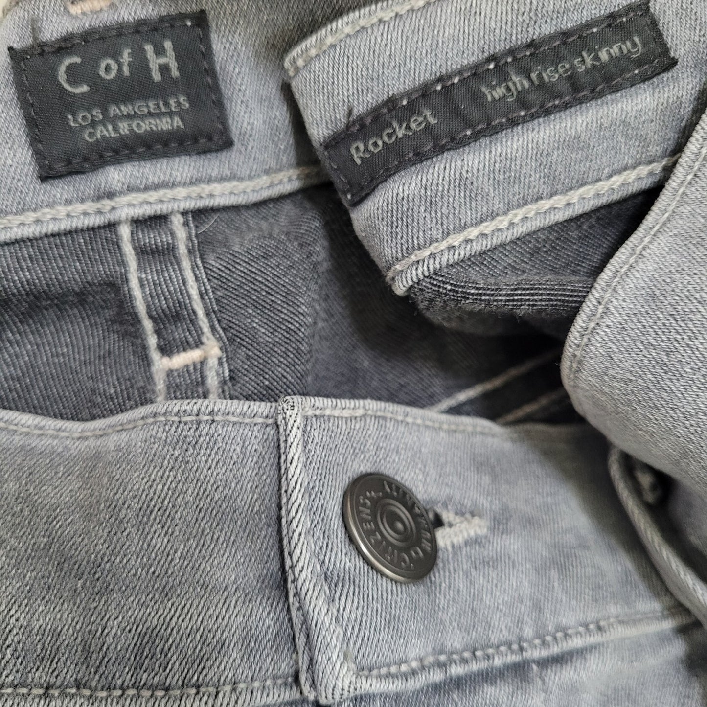 Citizens Of Humanity Grey Rocket High Rise Skinny Jeans USA Made 30 (30x29.5)
