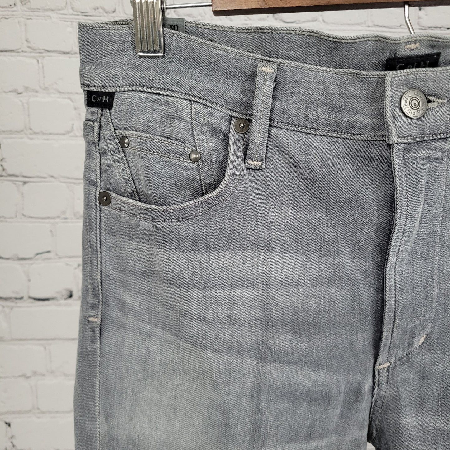 Citizens Of Humanity Grey Rocket High Rise Skinny Jeans USA Made 30 (30x29.5)