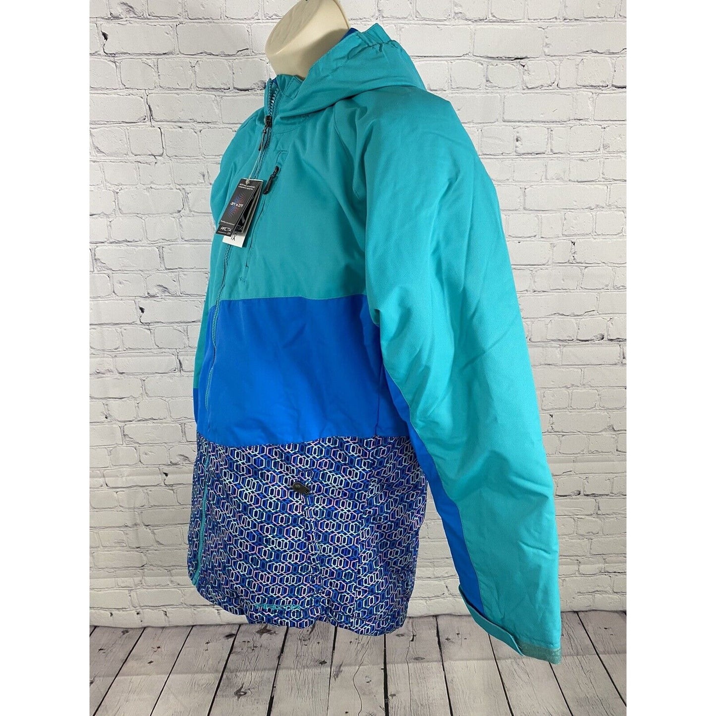 NWT Arctix Bluebird Frost Insulated Full Zip Hooded 5k Snow Jacket Girls XL