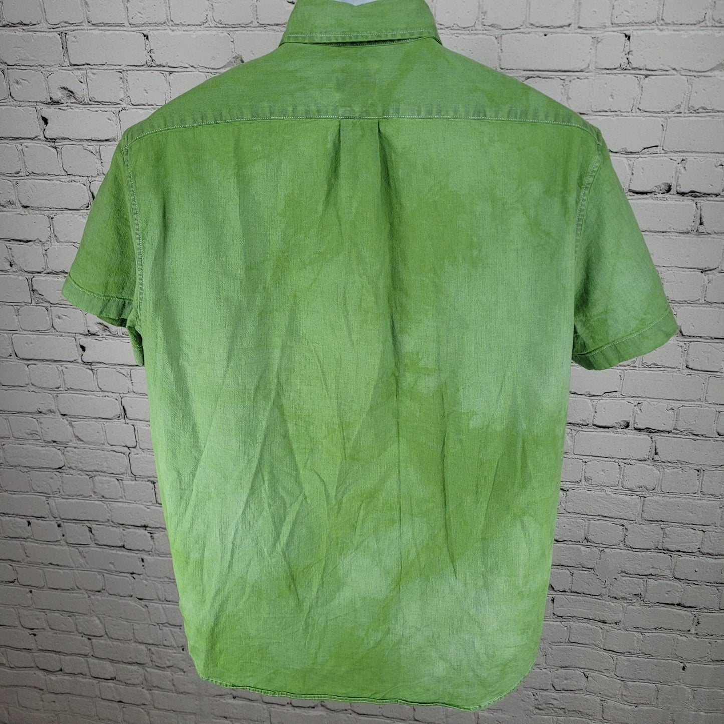 J.CREW Green Organic Cotton Classic Fit Button Down Collar Shirt Size Large L