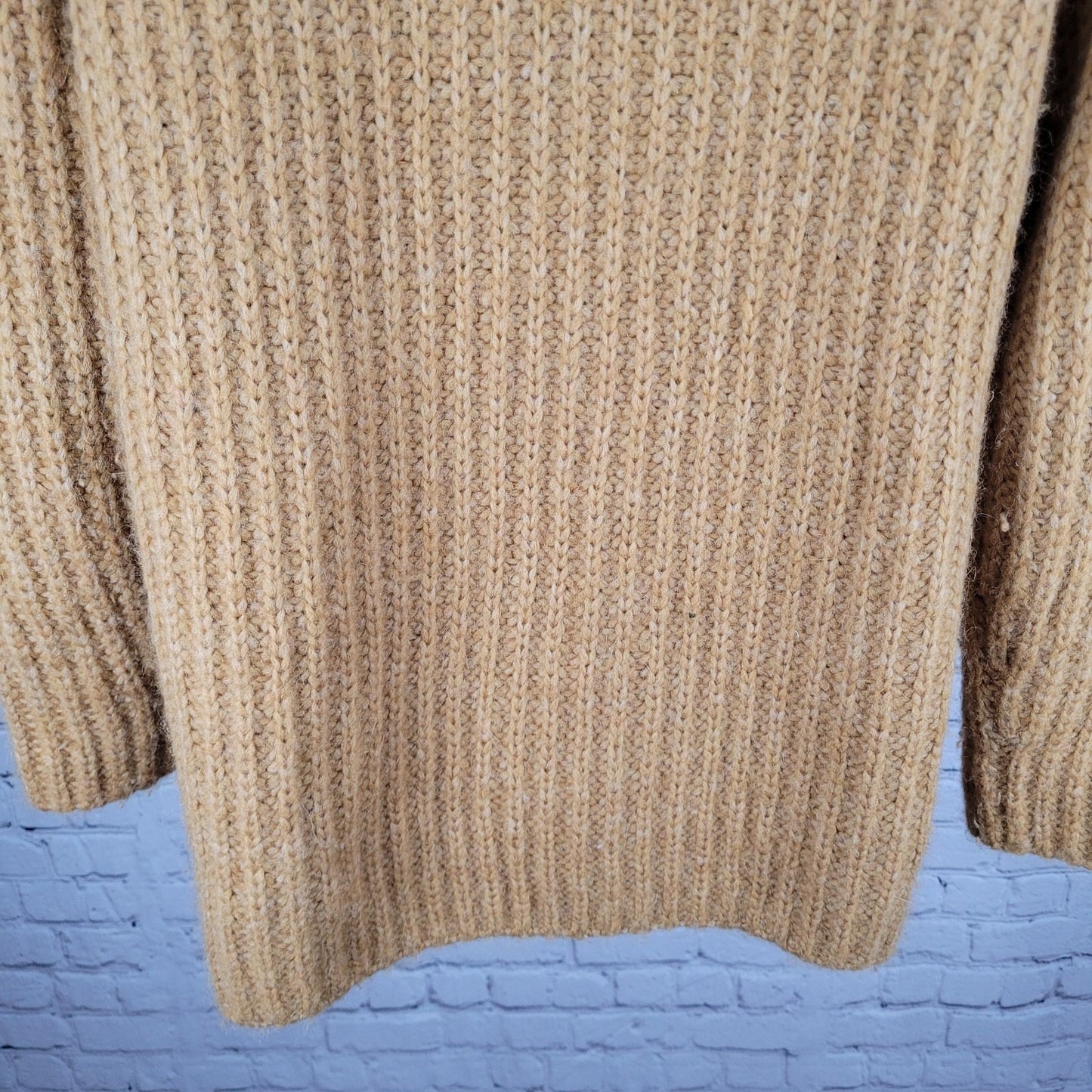 Vince Tan Alpaca Merino Wool Blend Buttoned Cardigan Sweater Size Medium M