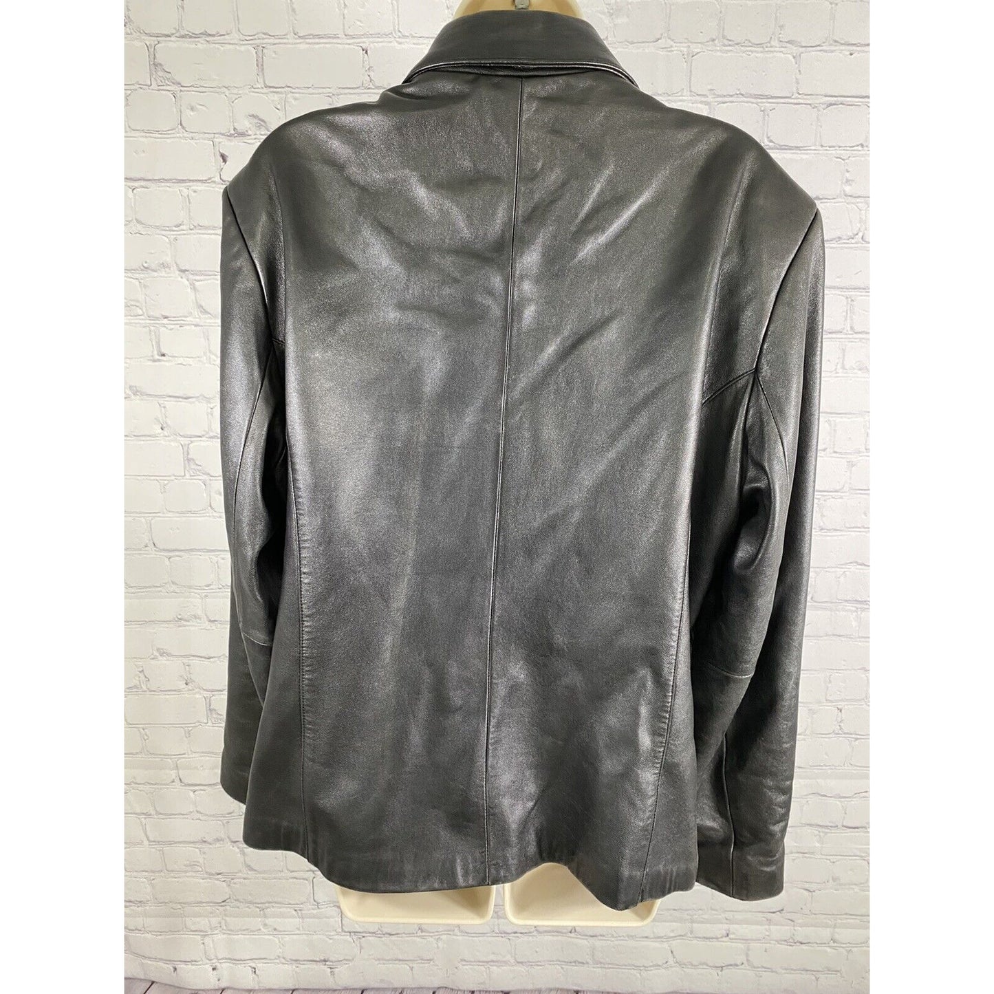 Leather Limited Black 100% Leather Lined Full Zip Motorcycle Jacket Womens XL