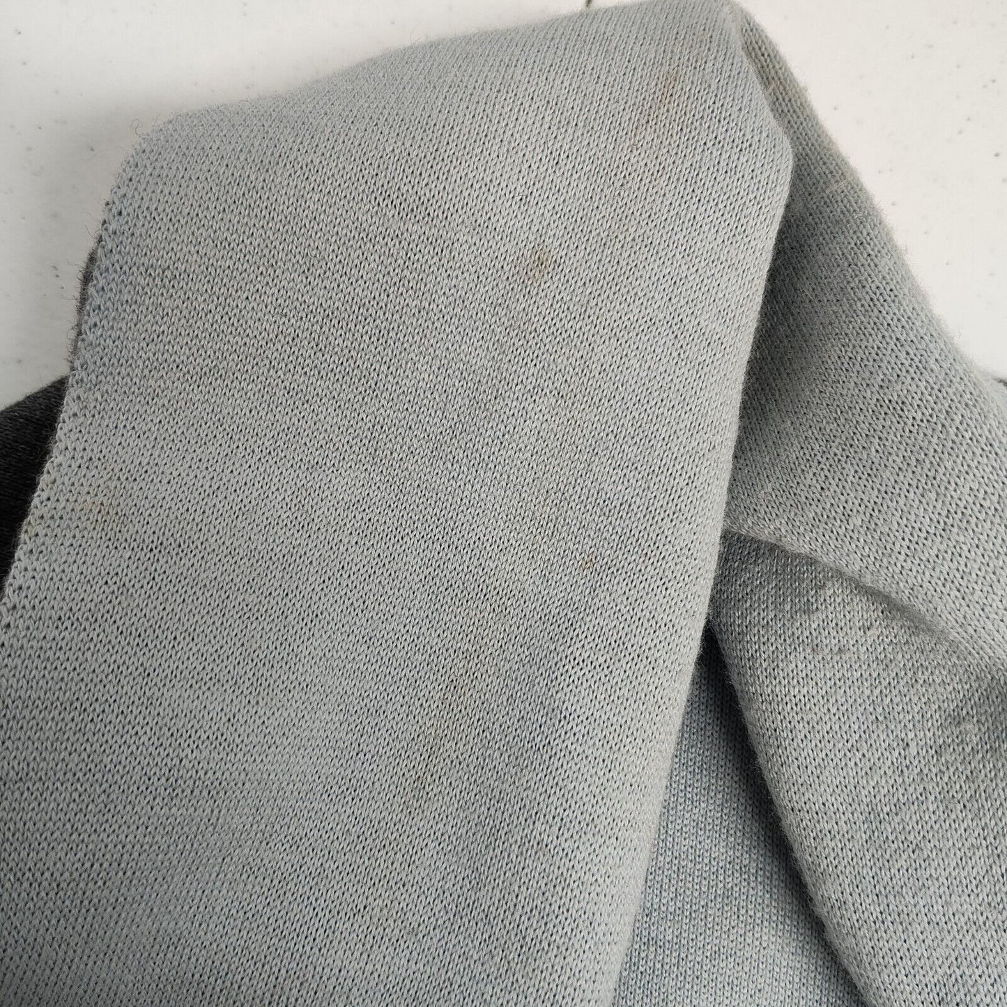Gispa Made In Italy Baby Blue Heather Gray Shawl Style Open Sweater Women's Med
