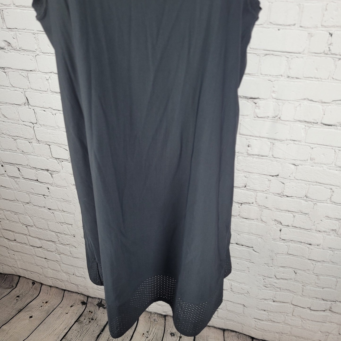 Athleta Black Nylon Stretch Athleisure Lightweight Sleeveless Tank Dress XS