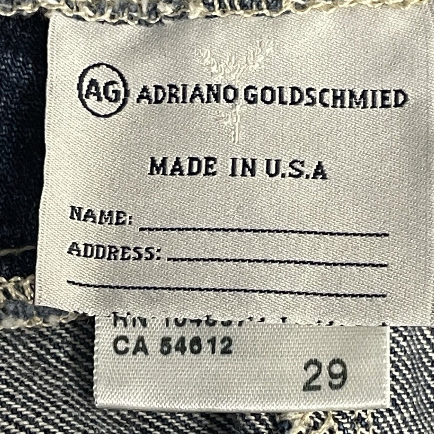 Adriano Goldschmied Blue Jean Chelsea Overall Short Romper USA Made Size 29
