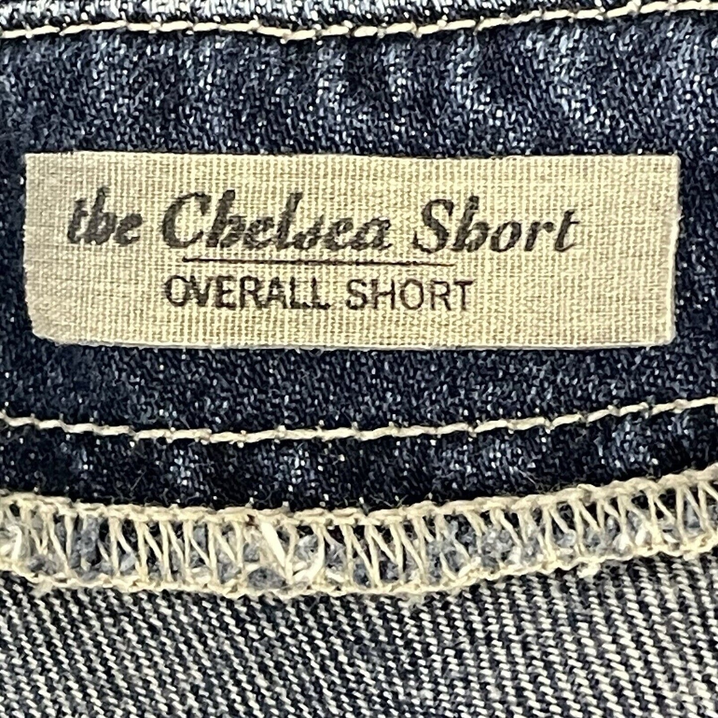 Adriano Goldschmied Blue Jean Chelsea Overall Short Romper USA Made Size 29