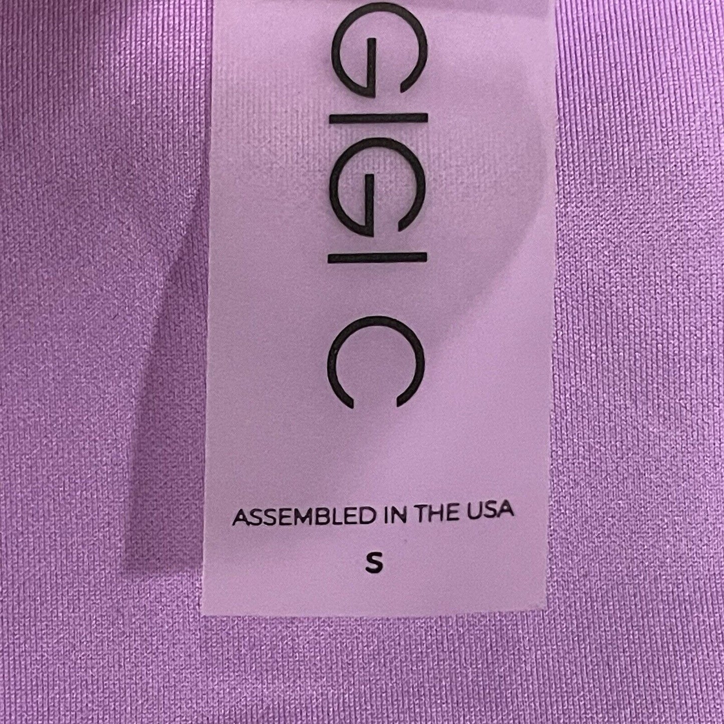 Gigi C Purple Asymmetrical Cheeky One Piece Swimsuit Cut Out USA Made Size Small