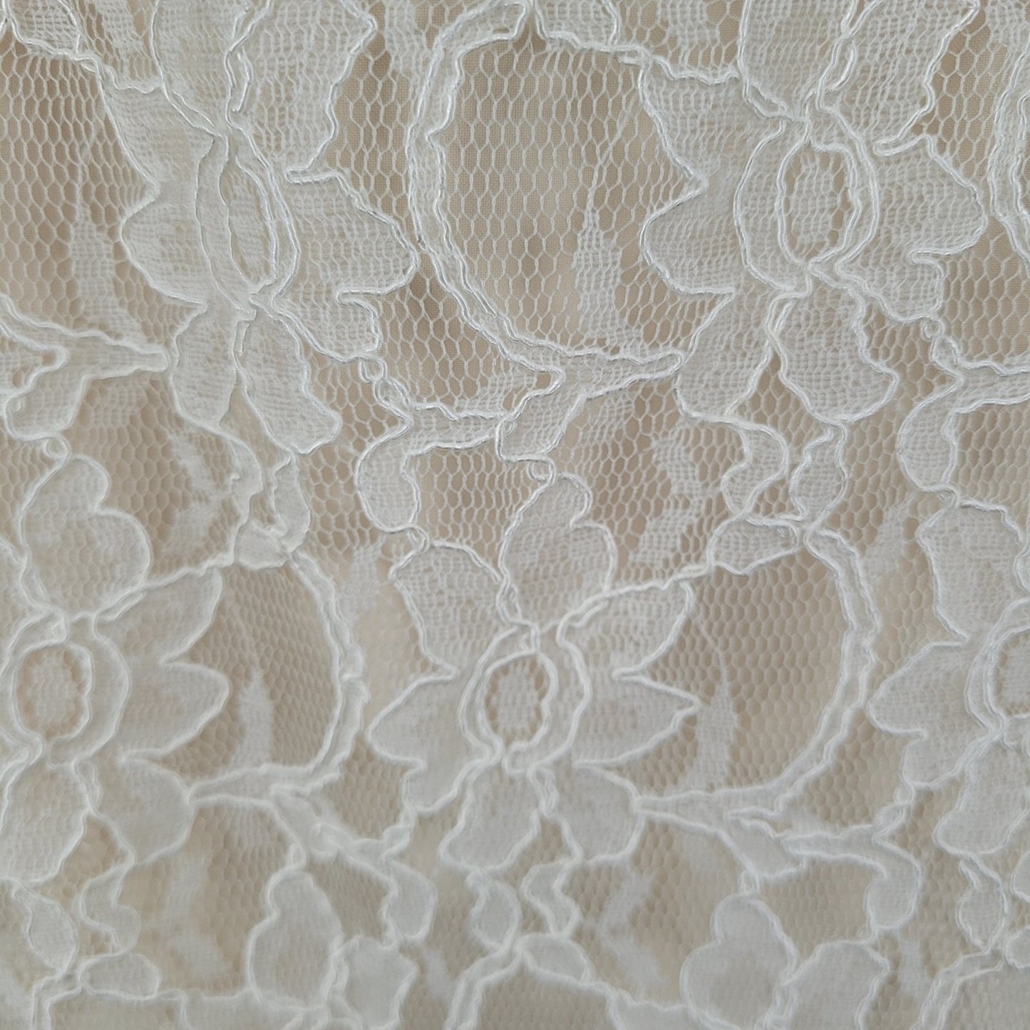 Mori Lee Madeline Gardner Ivory Floral Lace Boned & Padded Bodice Dress Size 8