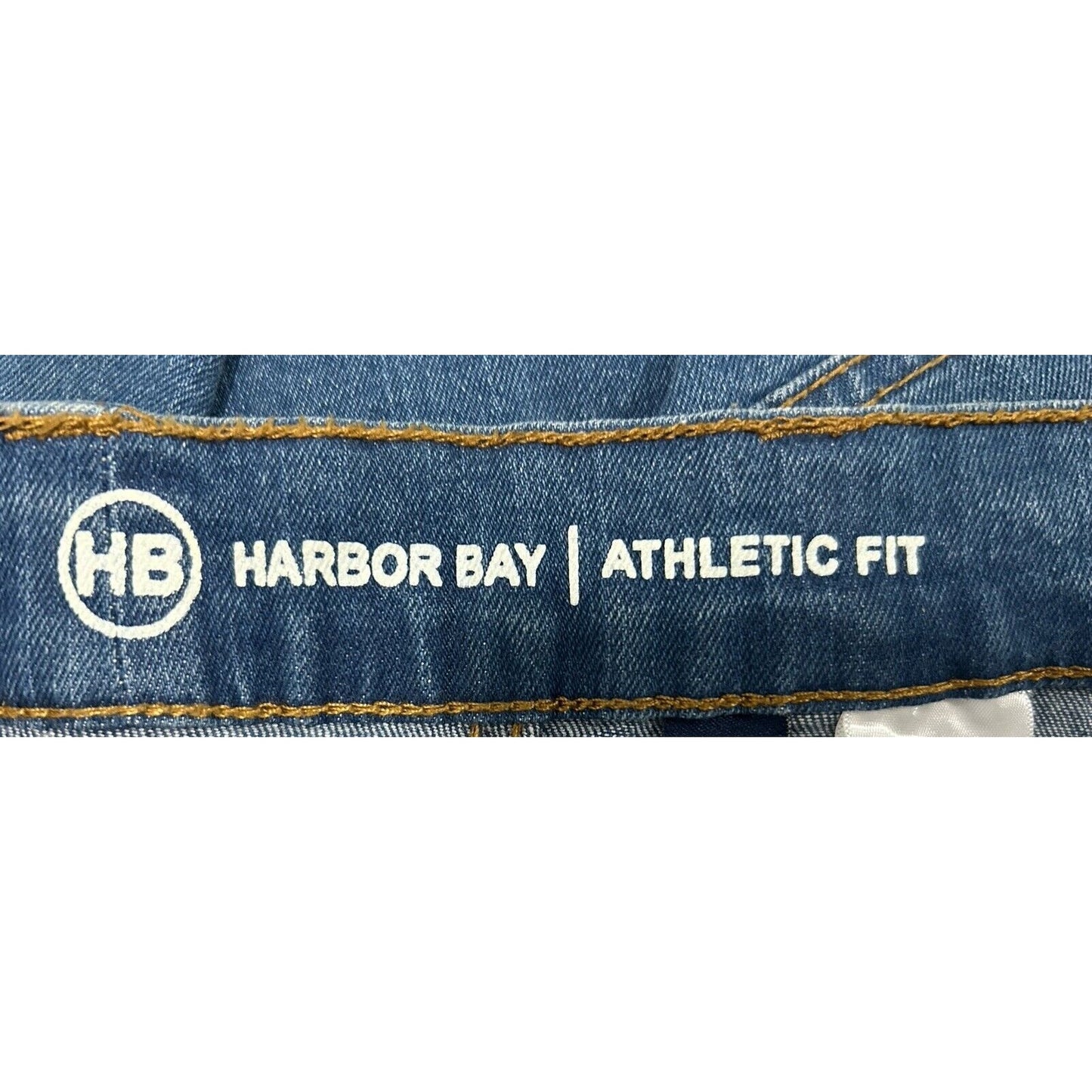 NWT Harbor Bay Athletic Stretch Fit Blue Medium Wash Mens Jeans Size (46X30)