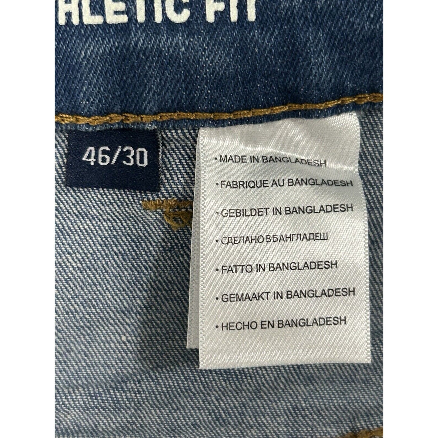 NWT Harbor Bay Athletic Stretch Fit Blue Medium Wash Mens Jeans Size (46X30)