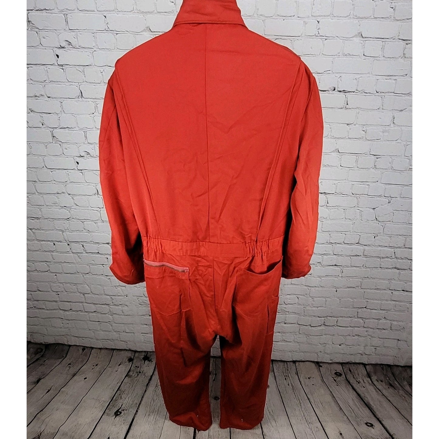 VTG Walls Blizzard Pruf Red Insulated One Piece Suit Coveralls USA Size Large LT