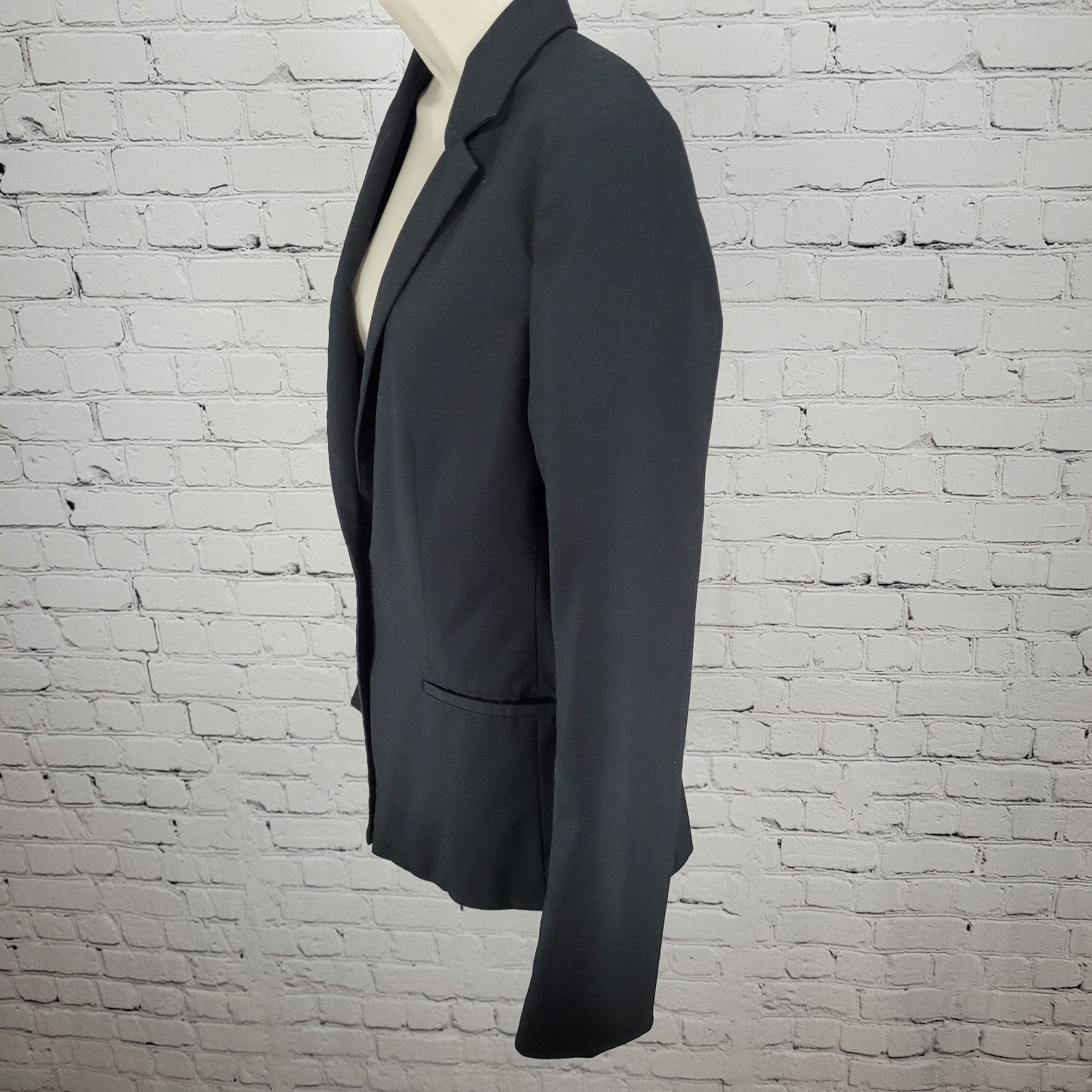 Ann Taylor Loft Black 1 Button Lightweight Notch Blazer Jacket Size Small S