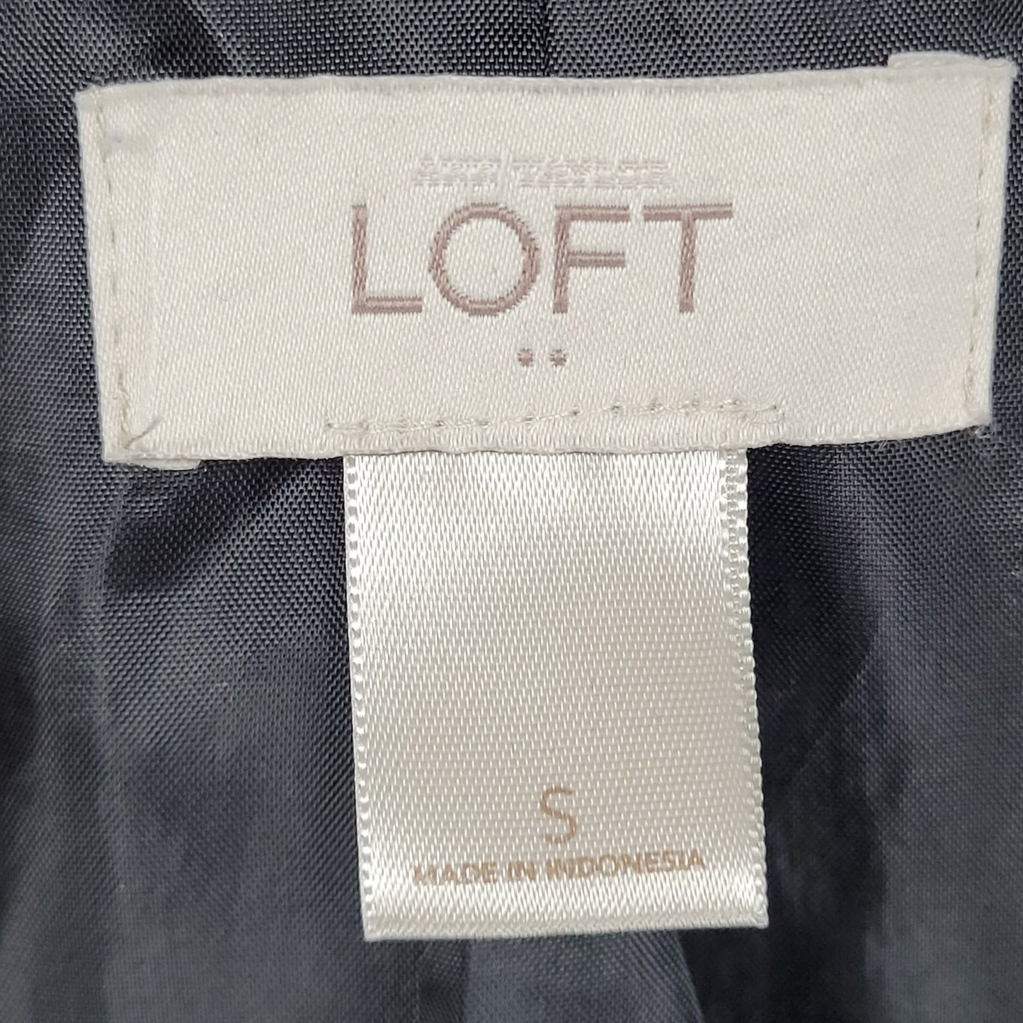 Ann Taylor Loft Black 1 Button Lightweight Notch Blazer Jacket Size Small S