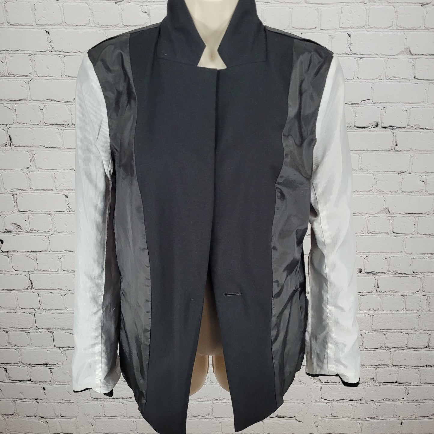Ann Taylor Loft Black 1 Button Lightweight Notch Blazer Jacket Size Small S
