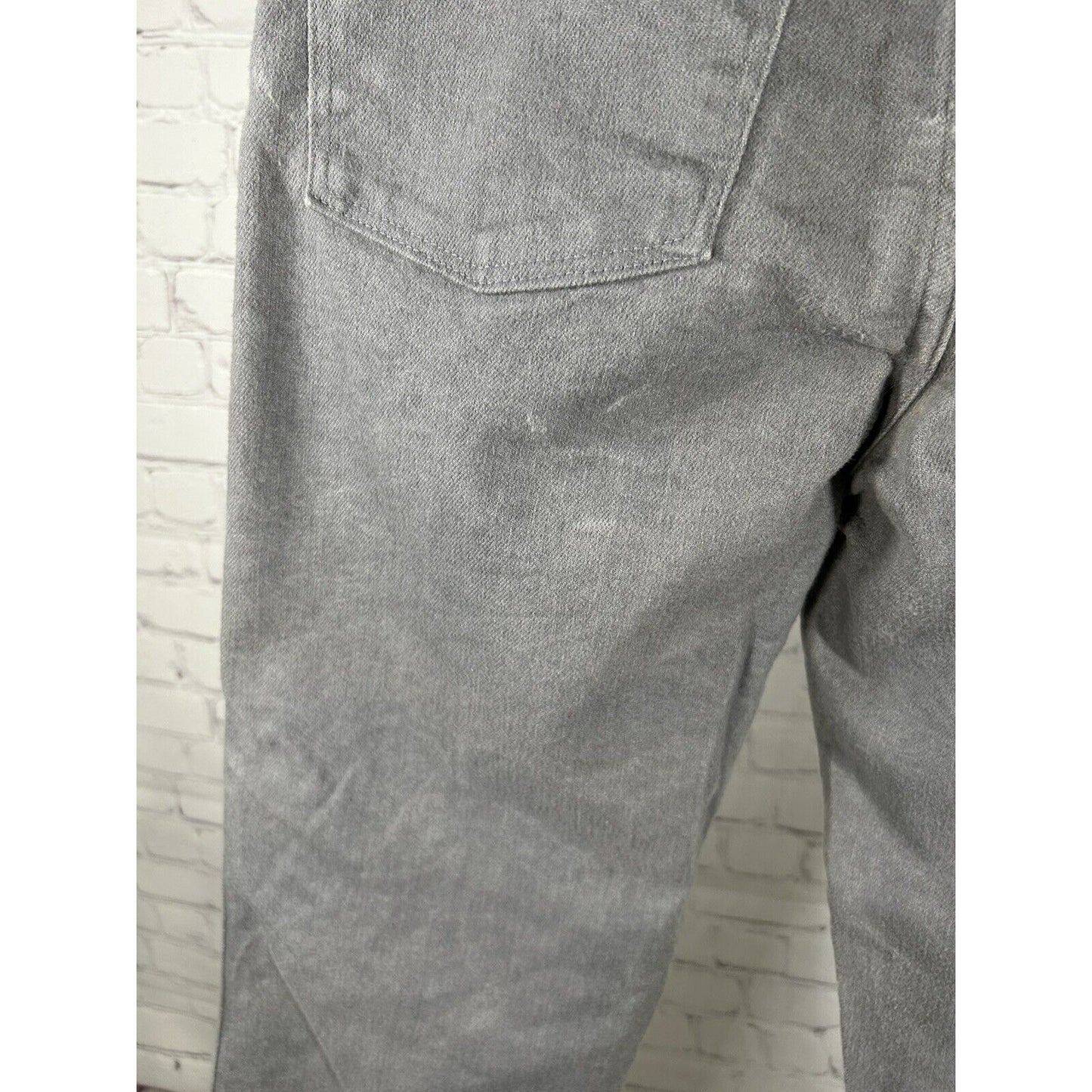 VTG Wrangler Solid Light Wash Gray Denim Cotton Blend Jeans Mens (32 x 32)