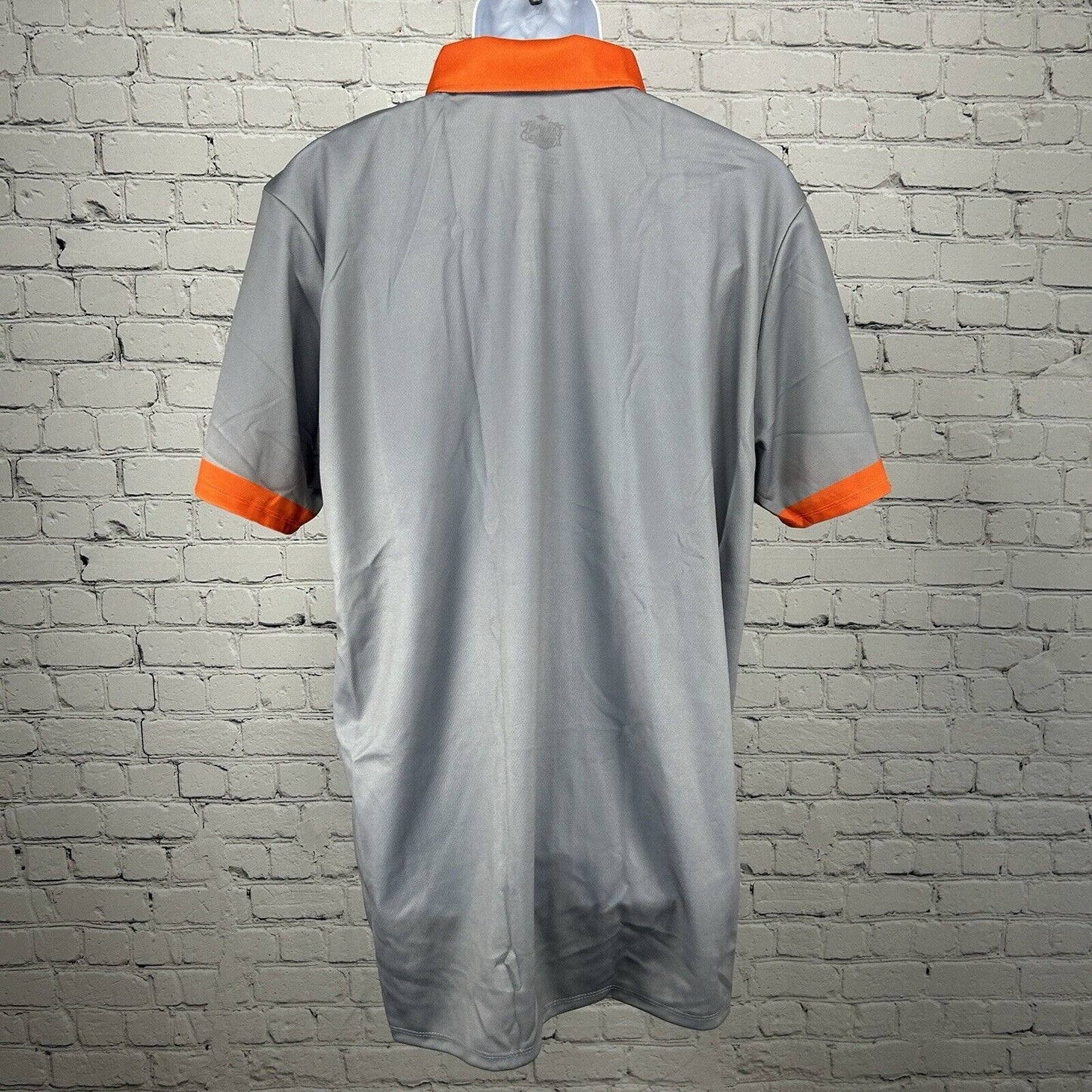 NWT Los Pescador De Tejas Gray Quarter Button Collared Polo Men’s Size XXL