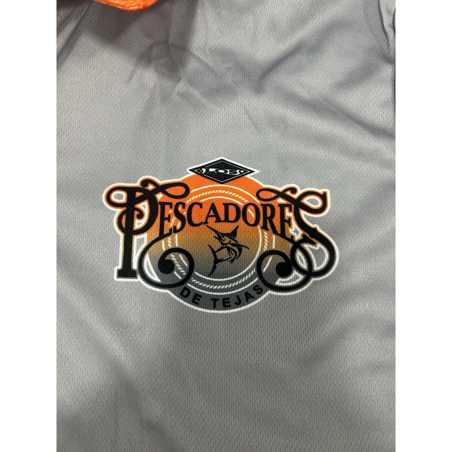 NWT Los Pescador De Tejas Gray Quarter Button Collared Polo Men’s Size XXL