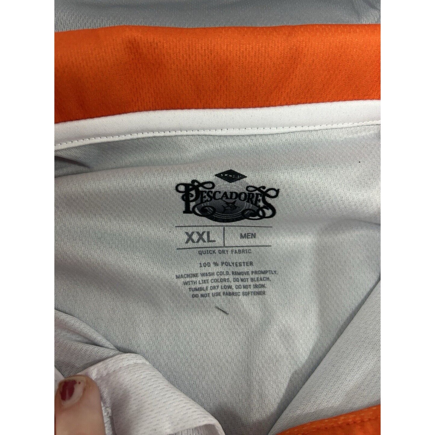 NWT Los Pescador De Tejas Gray Quarter Button Collared Polo Men’s Size XXL