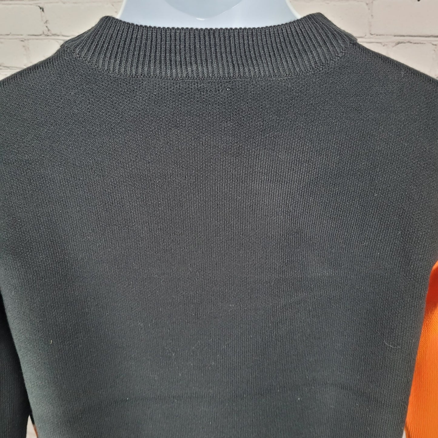 Tito's Handmade Vodka Austin Texas Black & Orange Pullover Sweater Size XS