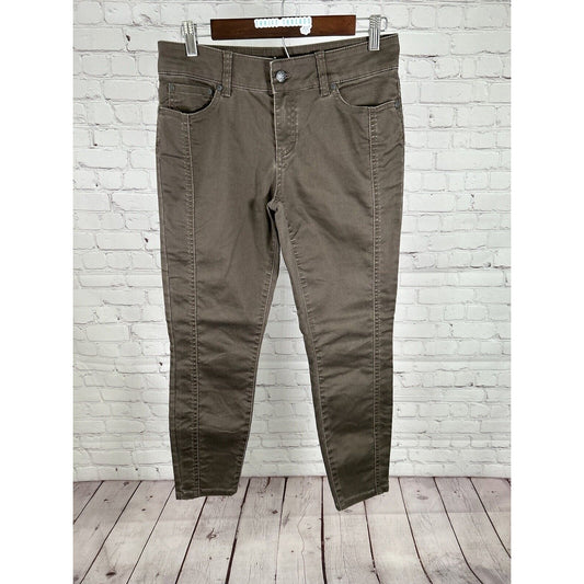 prAna Brown Denim Carlotta Crop Skinny Mid Rise Women’s Pants 8 (28 x 27)
