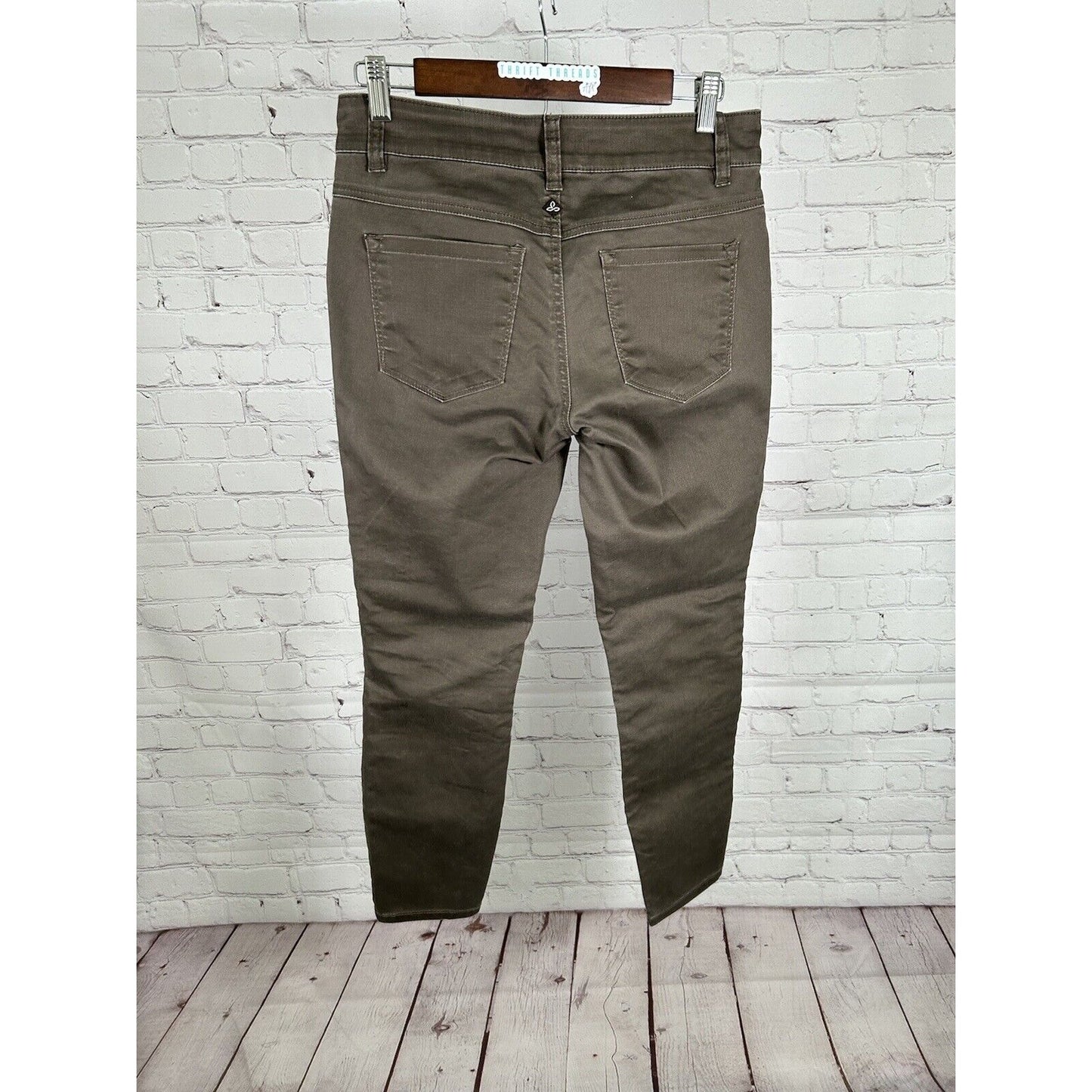 prAna Brown Denim Carlotta Crop Skinny Mid Rise Women’s Pants 8 (28 x 27)