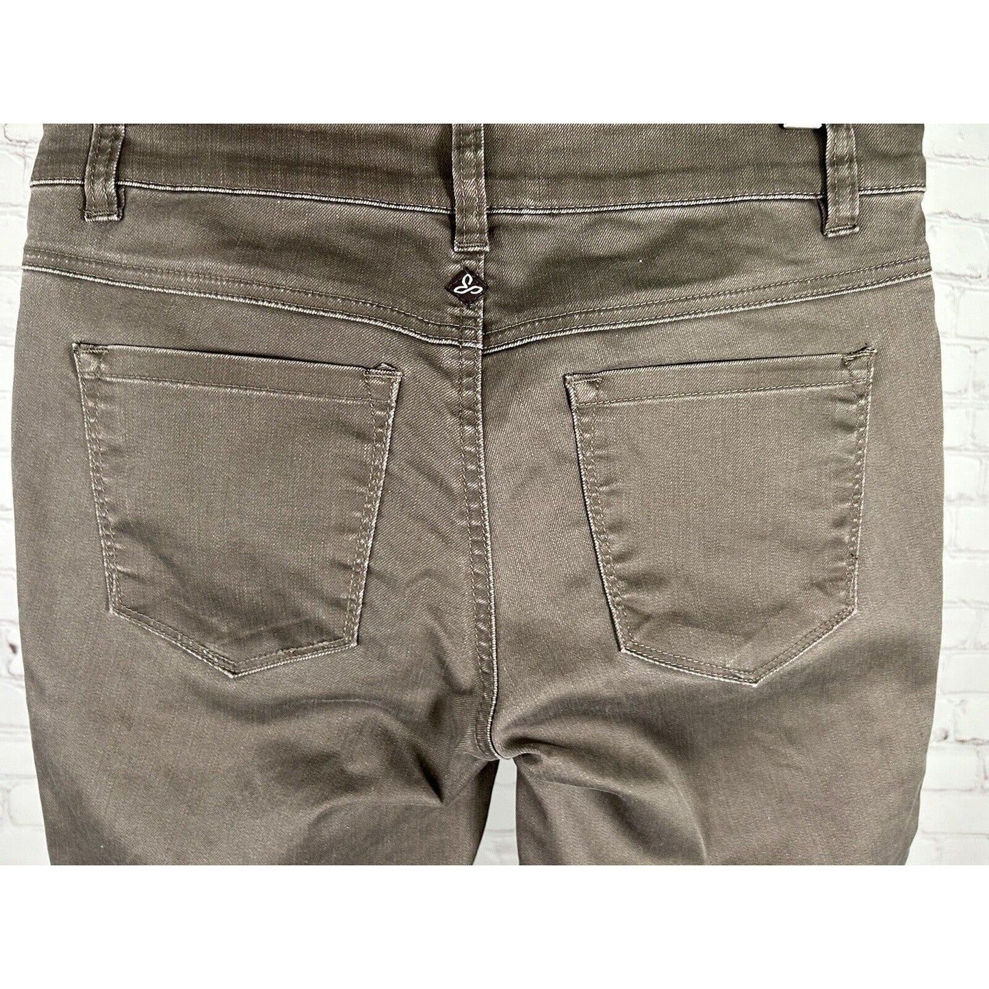 prAna Brown Denim Carlotta Crop Skinny Mid Rise Women’s Pants 8 (28 x 27)