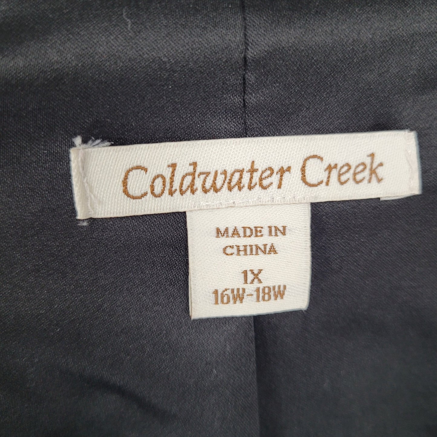 Coldwater Creek Red Black Leopard Blazer Suit Jacket Size 1X (16W-18W)