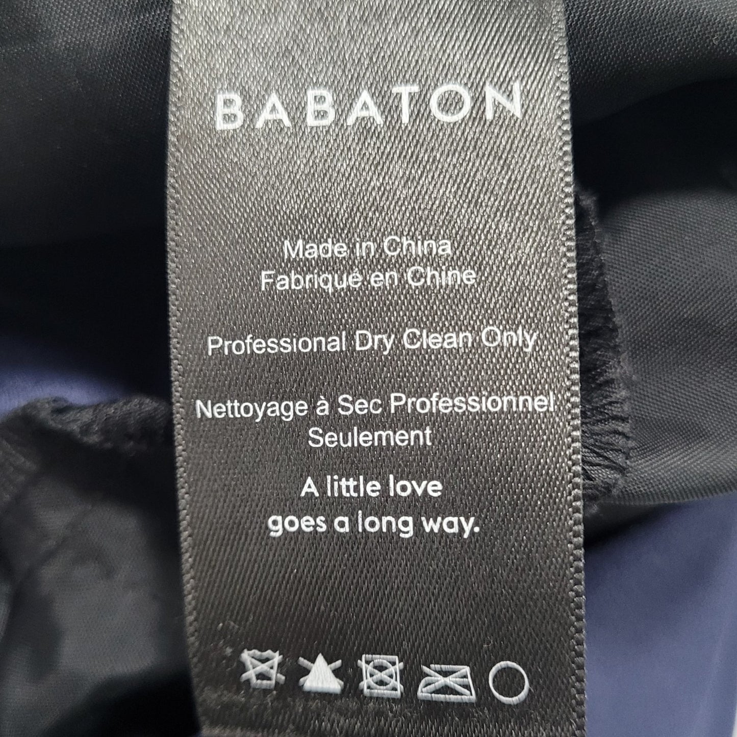 Babaton Navy White Striped Elastic Waist Pull On Tapered Crop Pants 00 (26x24)