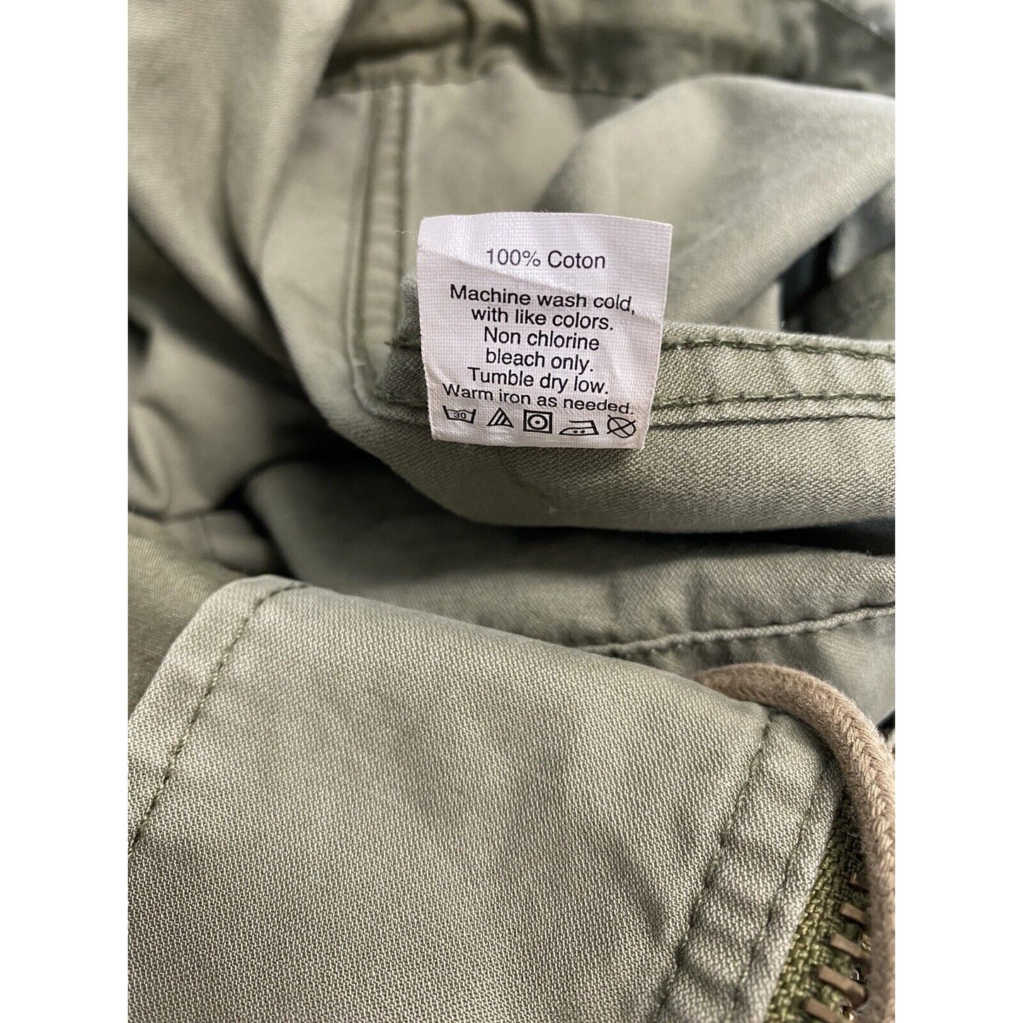 Madewell Fleet Utility Jacket Military Army Green Cotton Full Zip Up Size XS
