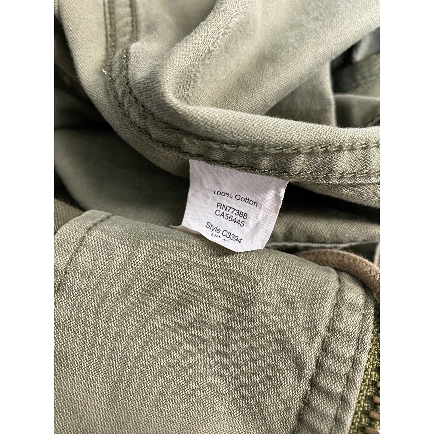 Madewell Fleet Utility Jacket Military Army Green Cotton Full Zip Up Size XS