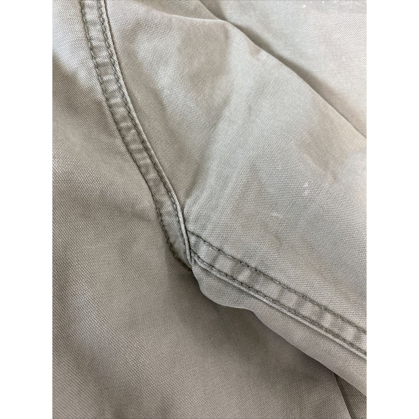 Madewell Fleet Utility Jacket Military Army Green Cotton Full Zip Up Size XS