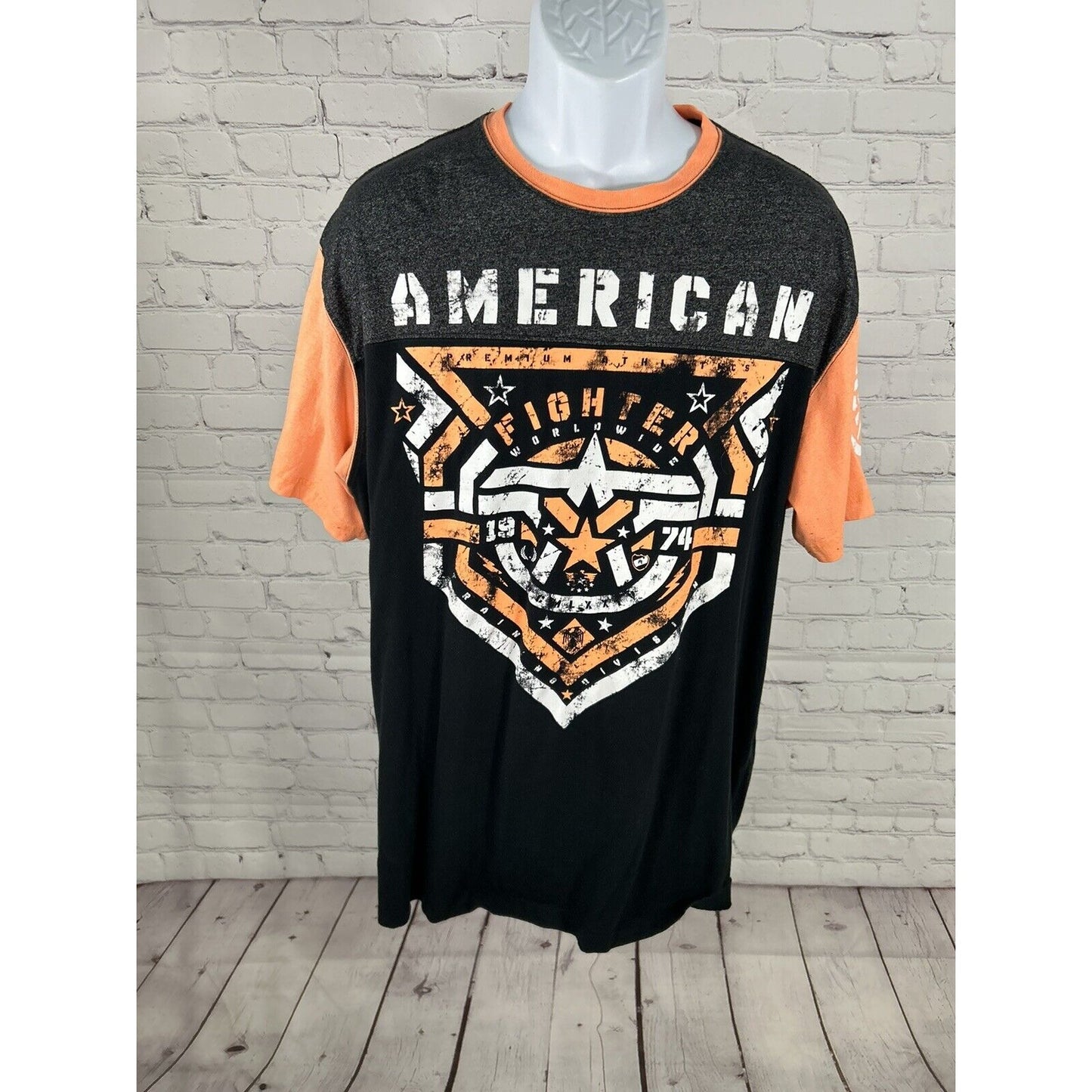 Lot Of 2 American Fighter T Shirts Men’s Graphic Tee’s Short Sleeve Tagless 3XL