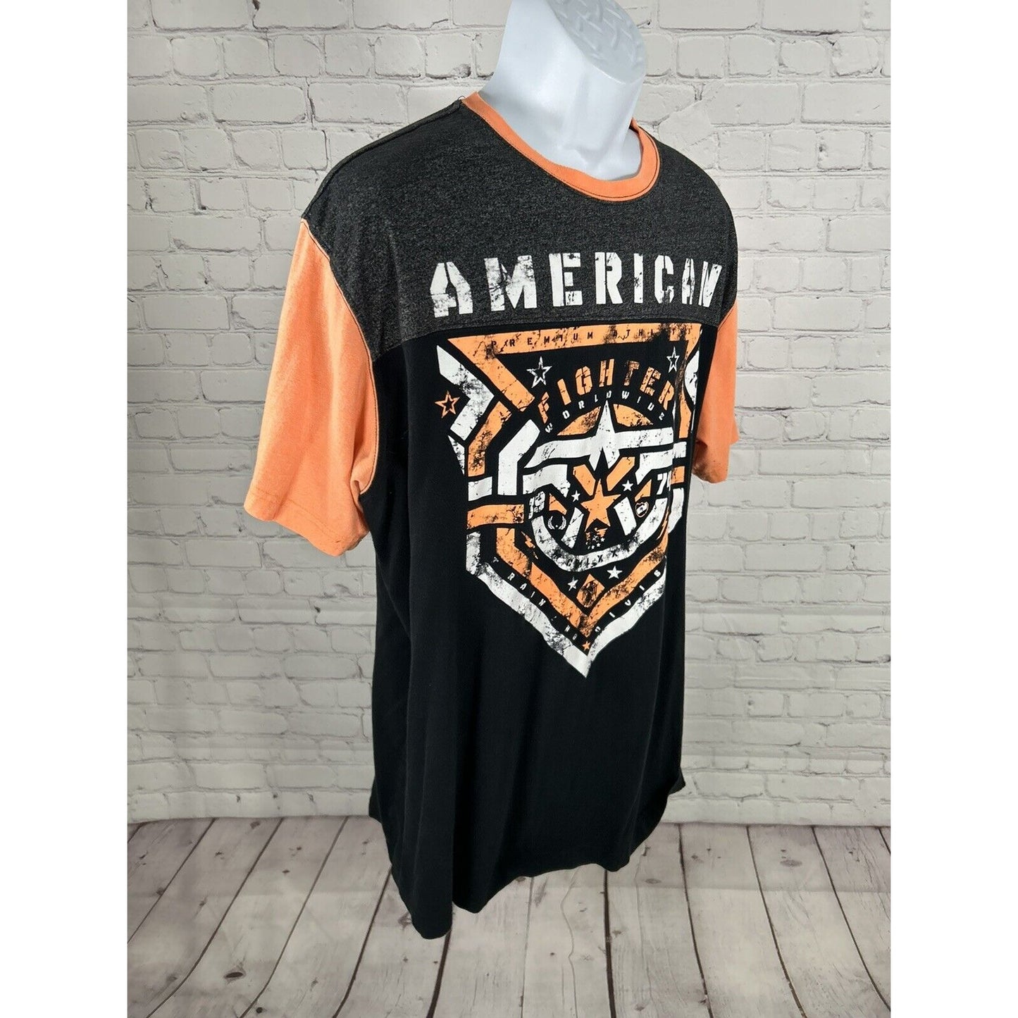Lot Of 2 American Fighter T Shirts Men’s Graphic Tee’s Short Sleeve Tagless 3XL