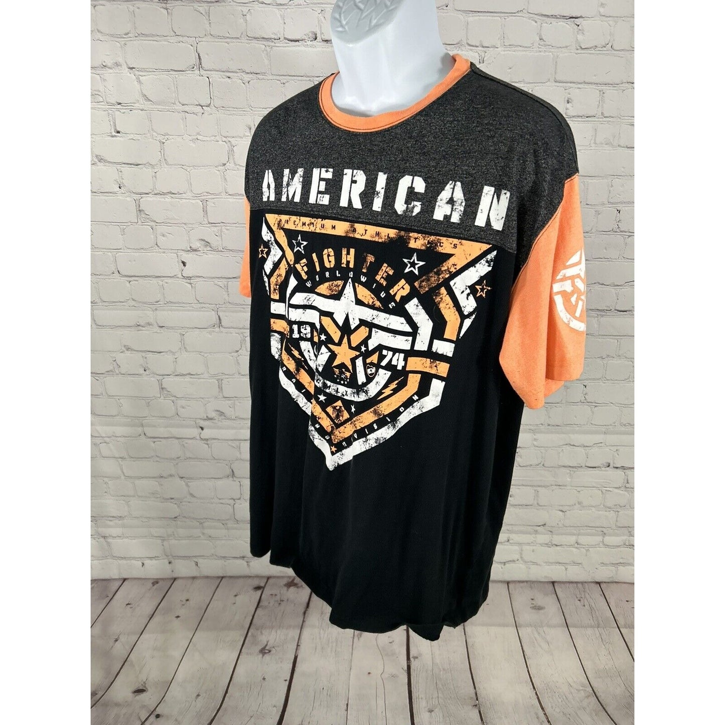 Lot Of 2 American Fighter T Shirts Men’s Graphic Tee’s Short Sleeve Tagless 3XL