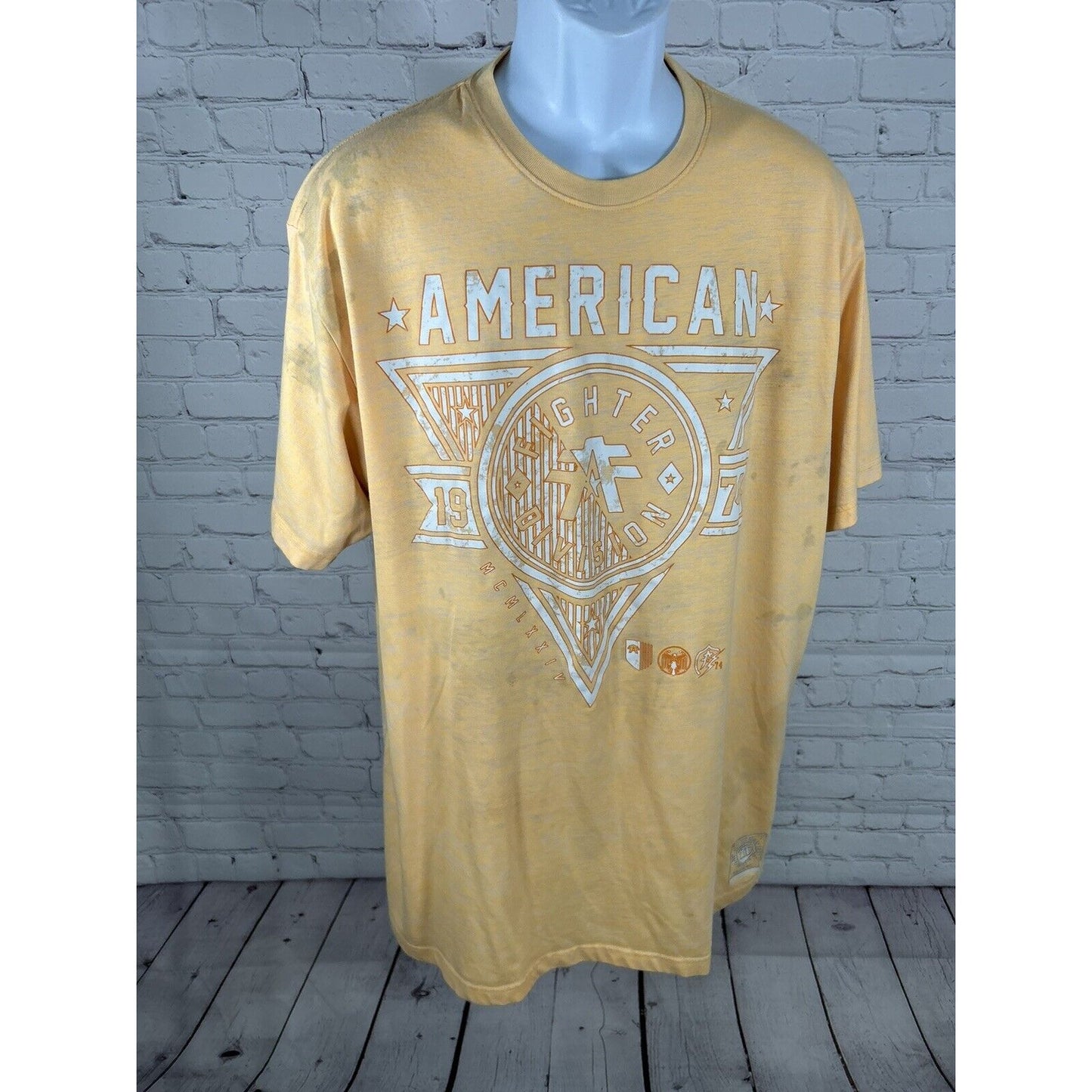 Lot Of 2 American Fighter T Shirts Men’s Graphic Tee’s Short Sleeve Tagless 3XL